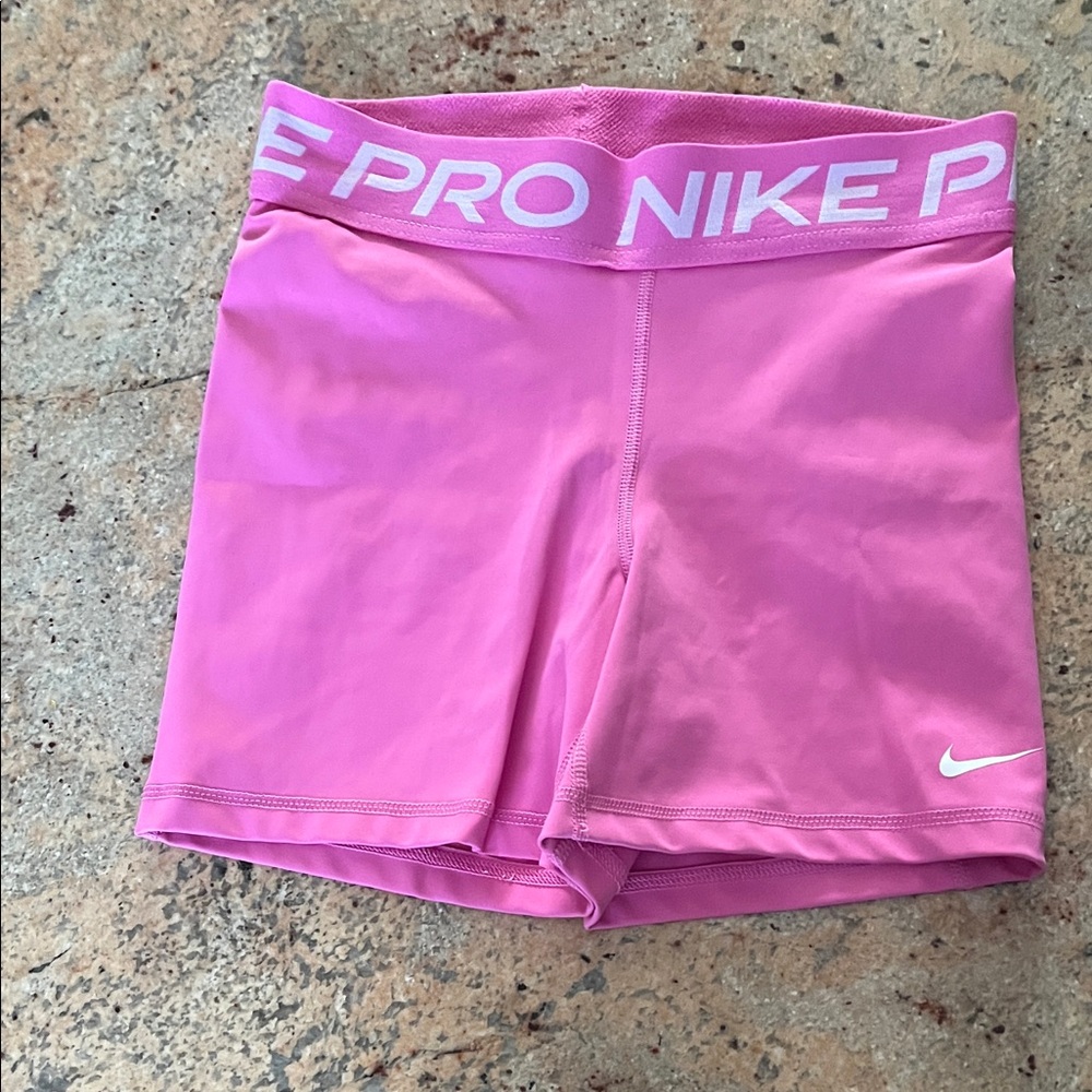 Nike Pro Pink High-Rise Bike Shorts
